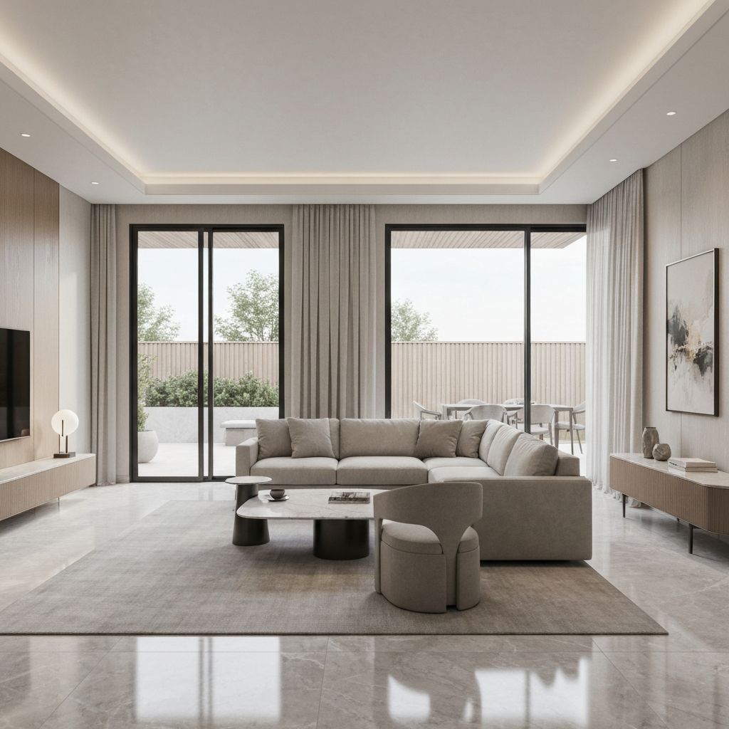 Luxury modern living room interior