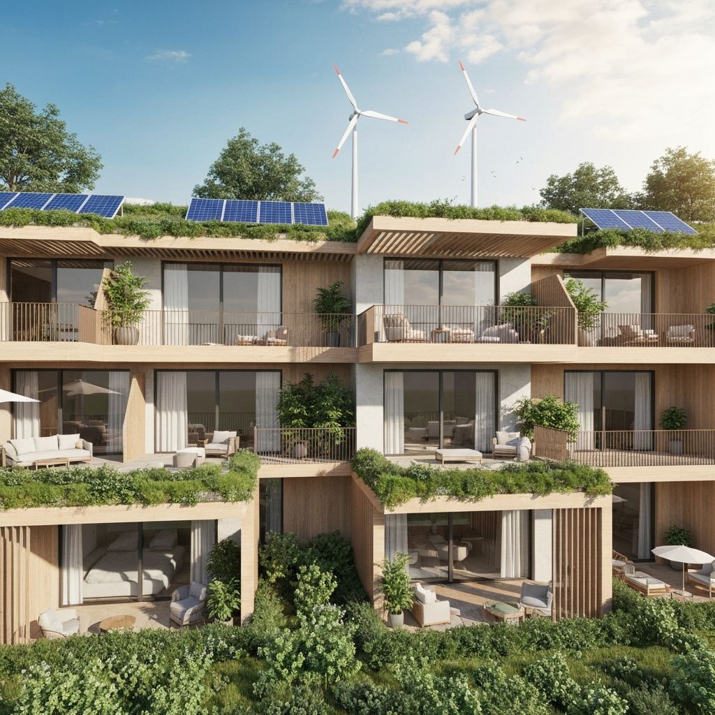 Sustainable eco-friendly residential building